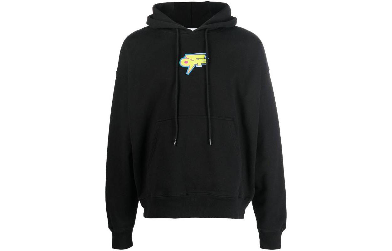 Order OFF-WHITE FW22 Arrows Print Hoodie Black Slim Fit Long Sleeve. OMBB085F22FLE0041070