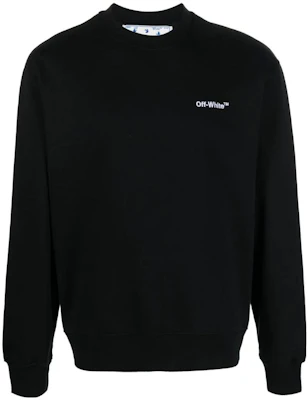 OFF-WHITE FW22 Black Logo Print Crewneck Long Sleeve Sweatshirt Regular Fit OMBA057C99FLE01010011001 Buy OFF-WHITE FW22 Black Logo Print Crewneck Long Sleeve Sweatshirt Regular Fit OMBA057C99FLE01010011001