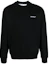 Order OFF-WHITE FW22 Black Logo Print Crewneck Long Sleeve Sweatshirt Regular Fit OMBA057C99FLE01010011001