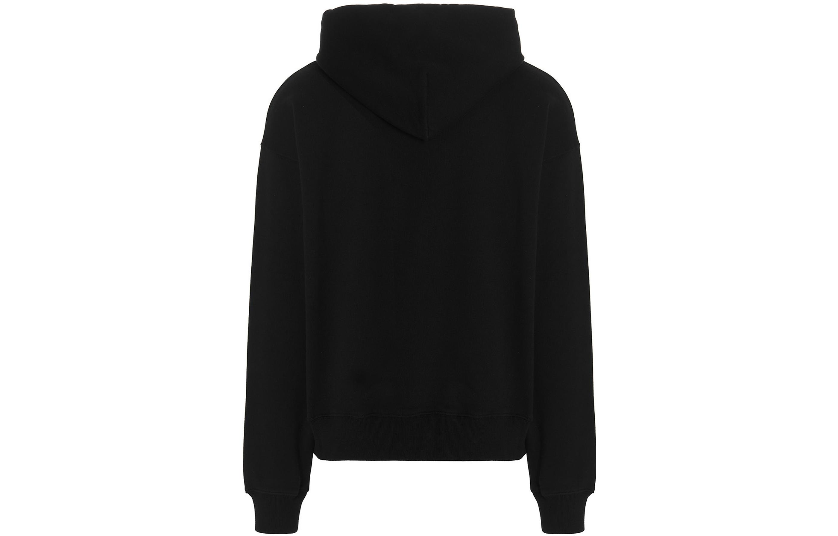 OFF-WHITE FW22 Black Logo Print Hoodie  Oversized Fit Autumn Wear OMBB085F22FLE0021001 圖 3