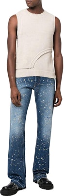 OFF-WHITE FW22 蓝色泼墨水洗牛仔裤 OMYA154F22DEN0014000 Lookbook OFF-WHITE FW22 蓝色泼墨水洗牛仔裤 OMYA154F22DEN0014000