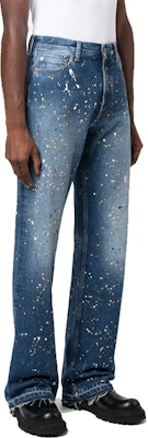 OFF-WHITE FW22 蓝色泼墨水洗牛仔裤 OMYA154F22DEN0014000 Purchase OFF-WHITE FW22 蓝色泼墨水洗牛仔裤 OMYA154F22DEN0014000