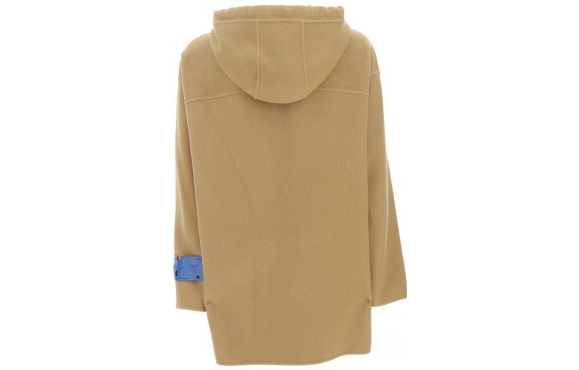 OFF-WHITE FW22 Brown Oversized Zip-Up Hoodie for Men OMEA330F22FAB0016200 圖 3