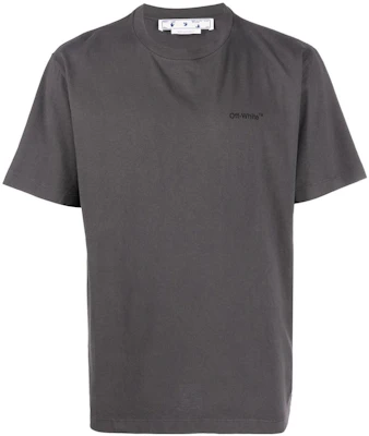 OFF-WHITE FW22 斜纹标志灰色短袖T恤衫. OMAA027C99JER0101010 Order OFF-WHITE FW22 斜纹标志灰色短袖T恤衫. OMAA027C99JER0101010