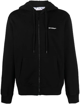 OFF-WHITE FW22 斜紋標誌拉鍊連帽衫 黑色 常規版型 OMBE013C99FLE0071001 Order OFF-WHITE FW22 斜紋標誌拉鍊連帽衫 黑色 常規版型 OMBE013C99FLE0071001