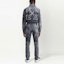 Shop OFF-WHITE FW22 Celana Jeans Abu-Abu Garis Diagonal Regular Fit Straight OMYA074S22DEN0031101