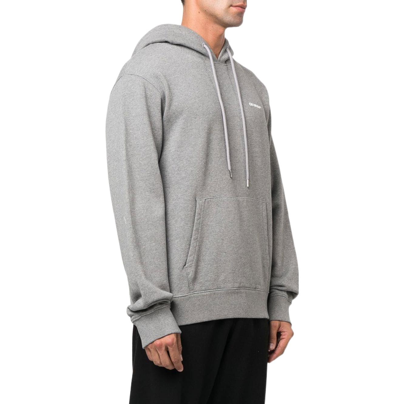 OFF-WHITE FW22 Diagonal Stripe Hoodie Gray  Long Sleeve. OMBB097F22FLE0150801 圖 4