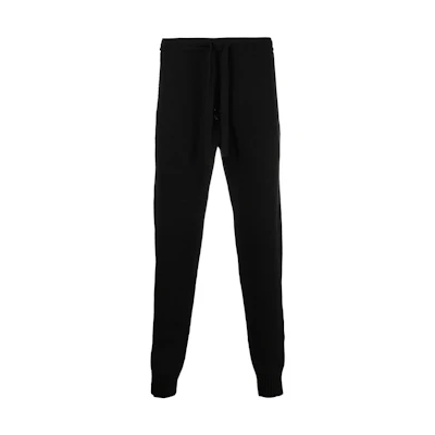 OFF-WHITE FW22 Diagonals Striped Jogger Sweatpants Black OMHG011C99KNI0011006