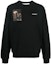 Order OFF-WHITE FW22 Graphic Crewneck Lengan Panjang Sweatshirt Hitam - Loose Fit. OMBA057C99FLE0111001