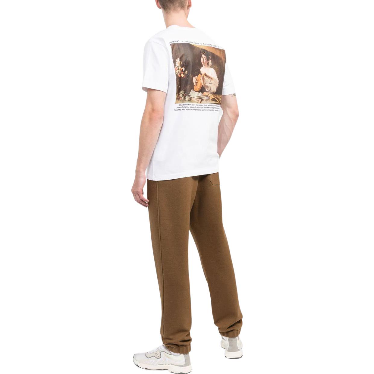 OFF-WHITE FW22 Graphic Crewneck Short Sleeve T-Shirt White -  Regular Fit OMAA027C99JER0110110 圖 4