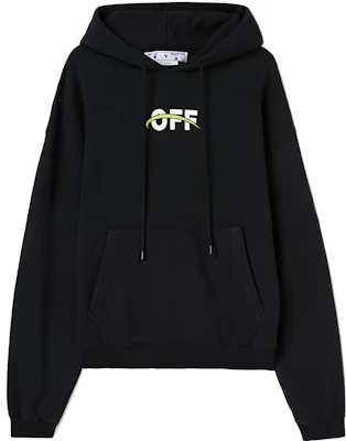 Sudadera Oversize Negra OFF-WHITE FW22 con Estampado Gráfico. OMBB037F22FLE0081001 Order Sudadera Oversize Negra OFF-WHITE FW22 con Estampado Gráfico. OMBB037F22FLE0081001