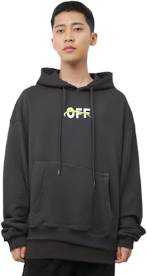 Sudadera Oversize Negra OFF-WHITE FW22 con Estampado Gráfico. OMBB037F22FLE0081001 Details for Sudadera Oversize Negra OFF-WHITE FW22 con Estampado Gráfico. OMBB037F22FLE0081001