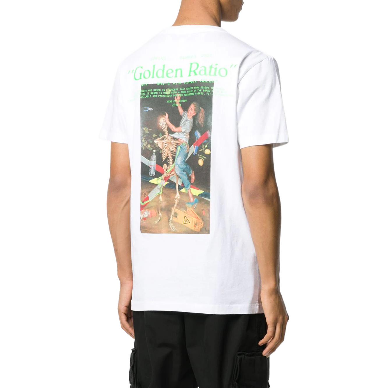 OFF-WHITE FW22 Letter Graphic Print Crewneck T-Shirt White  Regular Fit. OMAA027R201850140188 圖 4