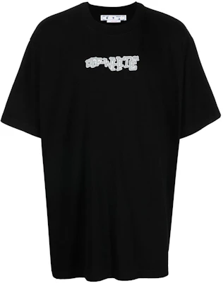 OFF-WHITE FW22 Letter Logo Print Crewneck T-Shirt Black Mens Regular Fit OMAA038F22JER0031001 Buy OFF-WHITE FW22 Letter Logo Print Crewneck T-Shirt Black Mens Regular Fit OMAA038F22JER0031001