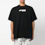 Lookbook OFF-WHITE FW22 Letter Logo Print Crewneck T-Shirt Black Mens Regular Fit OMAA038F22JER0031001
