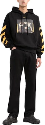 OFF-WHITE FW22 字母LOGO黑色衛衣 秋季圖案款式. OMBB037C99FLE0111018 Purchase OFF-WHITE FW22 字母LOGO黑色衛衣 秋季圖案款式. OMBB037C99FLE0111018