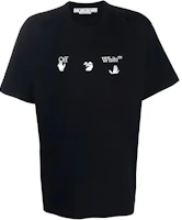 OFF-WHITE FW22 Letter Print T-Shirt Black - Regular Fit Short Sleeve Tee OMAA038C99JER0071001 OFF-WHITE FW22 Letter Print T-Shirt Black - Regular Fit Short Sleeve Tee OMAA038C99JER0071001