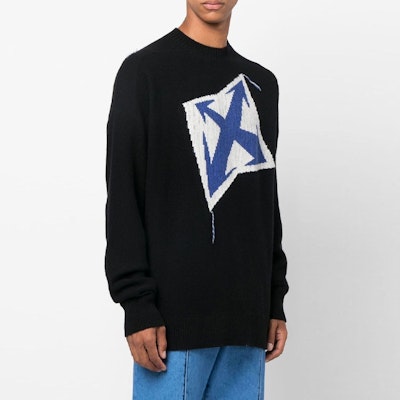 オフホワイト FW22 ロゴ ブラック ニット プルオーバー セーター ウールトップ. OMHE125F22KNI0021045 Purchase オフホワイト FW22 ロゴ ブラック ニット プルオーバー セーター ウールトップ. OMHE125F22KNI0021045