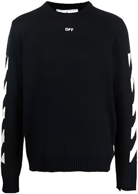 Suéter Negro OFF-WHITE FW22 Logo Print Cuello Redondo Manga Larga Pullover. OMHE023C99KNI0011001 Buy Suéter Negro OFF-WHITE FW22 Logo Print Cuello Redondo Manga Larga Pullover. OMHE023C99KNI0011001