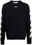 Buy Suéter Negro OFF-WHITE FW22 Logo Print Cuello Redondo Manga Larga Pullover. OMHE023C99KNI0011001