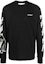 Order OFF-WHITE 秋冬款黑色长袖Logo印花圆领T恤 OMAB064F22JER0051001