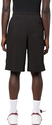 OFF-WHITE FW22 纯色标志印花松紧腰短裤 黑色 男士直筒休闲裤 OMCB070C99FAB0011001 Shop OFF-WHITE FW22 纯色标志印花松紧腰短裤 黑色 男士直筒休闲裤 OMCB070C99FAB0011001