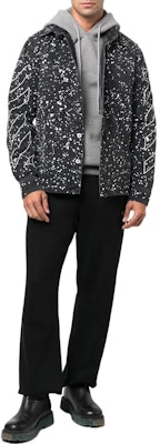 오프화이트 FW22 스플래터 프린트 싱글 브레스티드 롱슬리브 셔츠 블랙 OMYD027F22DEN0011001 Lookbook 오프화이트 FW22 스플래터 프린트 싱글 브레스티드 롱슬리브 셔츠 블랙 OMYD027F22DEN0011001