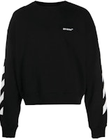 OFF-WHITE FW22 Striped Logo Print Black Sweatshirt Men’s Fall Collection OMBA058C99FLE0011001 OFF-WHITE FW22 Striped Logo Print Black Sweatshirt Men’s Fall Collection OMBA058C99FLE0011001