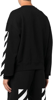 OFF-WHITE FW22 Baju Sejuk Hitam Logo Berjalur Lelaki Koleksi Musim Luruh. OMBA058C99FLE0011001 Shop OFF-WHITE FW22 Baju Sejuk Hitam Logo Berjalur Lelaki Koleksi Musim Luruh. OMBA058C99FLE0011001