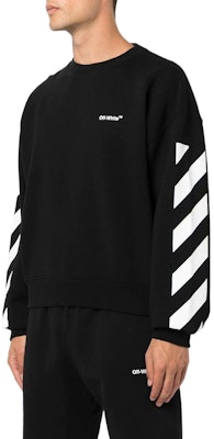 OFF-WHITE FW22 Baju Sejuk Hitam Logo Berjalur Lelaki Koleksi Musim Luruh. OMBA058C99FLE0011001 Purchase OFF-WHITE FW22 Baju Sejuk Hitam Logo Berjalur Lelaki Koleksi Musim Luruh. OMBA058C99FLE0011001