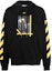 Order OFF-WHITE FW22 Striped Oil Painting Print Hoodie Black Men’s Pullover OMBB097C99FLE0131001