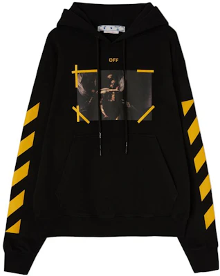 OFF-WHITE 2022秋冬黑色条纹印花连帽卫衣 男款 OMBB085C99FLE0081001 Order OFF-WHITE 2022秋冬黑色条纹印花连帽卫衣 男款 OMBB085C99FLE0081001