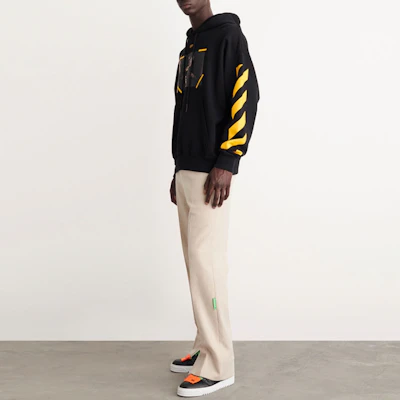 OFF-WHITE 2022秋冬黑色条纹印花连帽卫衣 男款 OMBB085C99FLE0081001 Purchase OFF-WHITE 2022秋冬黑色条纹印花连帽卫衣 男款 OMBB085C99FLE0081001