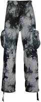 OFF-WHITE FW22 Tie-Dye Cargo Pants with 3D Pockets Black Menswear OMCF032F22FAB0010701 OFF-WHITE FW22 Tie-Dye Cargo Pants with 3D Pockets Black Menswear OMCF032F22FAB0010701