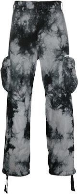 OFF-WHITE FW22 Tie-Dye Cargo Pants with 3D Pockets Black Menswear OMCF032F22FAB0010701 Buy OFF-WHITE FW22 Tie-Dye Cargo Pants with 3D Pockets Black Menswear OMCF032F22FAB0010701