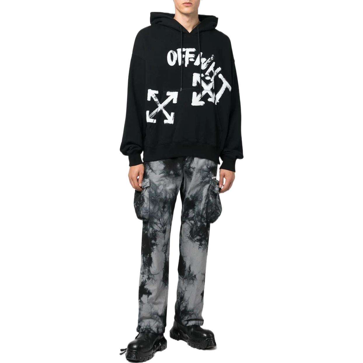 Lookbook OFF-WHITE FW22 Tie-Dye Cargo Pants with 3D Pockets Black Menswear OMCF032F22FAB0010701