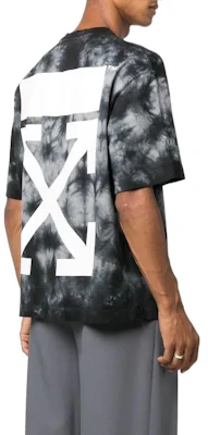 OFF-WHITE FW22 Kaos Abu-abu Tie-Dye Logo Print Oversized OMAA120F22JER0090701 Shop OFF-WHITE FW22 Kaos Abu-abu Tie-Dye Logo Print Oversized OMAA120F22JER0090701