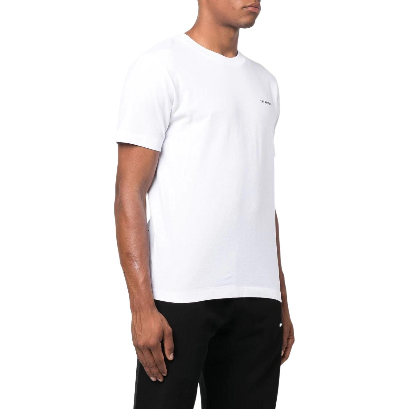 OFF-WHITE FW22 White Slim Fit Logo Print Crewneck T-Shirt . OMAA027F22JER0160110 圖 5