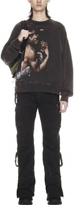 OFF-WHITE FW23 Sudadera Negra Oversize de Ajuste Relajado para Hombre OMBA054F23FLE0141084 Lookbook OFF-WHITE FW23 Sudadera Negra Oversize de Ajuste Relajado para Hombre OMBA054F23FLE0141084