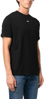 OFF-WHITE FW23 Black Graphic Print Crewneck T-Shirt Regular Fit. OMAA027F23JER0021001 Purchase OFF-WHITE FW23 Black Graphic Print Crewneck T-Shirt Regular Fit. OMAA027F23JER0021001