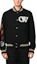 Lookbook Chaqueta Negra Casual Off-White FW23 con Letras Estampadas Hombre Corte Regular OMEH053F23FAB0021001