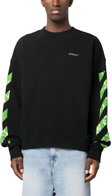 오프화이트 FW23 컬러블록 프린트 크루넥 맨투맨 블랙 OMBA054F23FLE0081050 Lookbook 오프화이트 FW23 컬러블록 프린트 크루넥 맨투맨 블랙 OMBA054F23FLE0081050