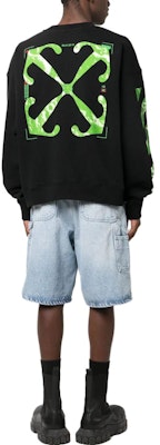 오프화이트 FW23 컬러블록 프린트 크루넥 맨투맨 블랙 OMBA054F23FLE0081050 Shop 오프화이트 FW23 컬러블록 프린트 크루넥 맨투맨 블랙 OMBA054F23FLE0081050