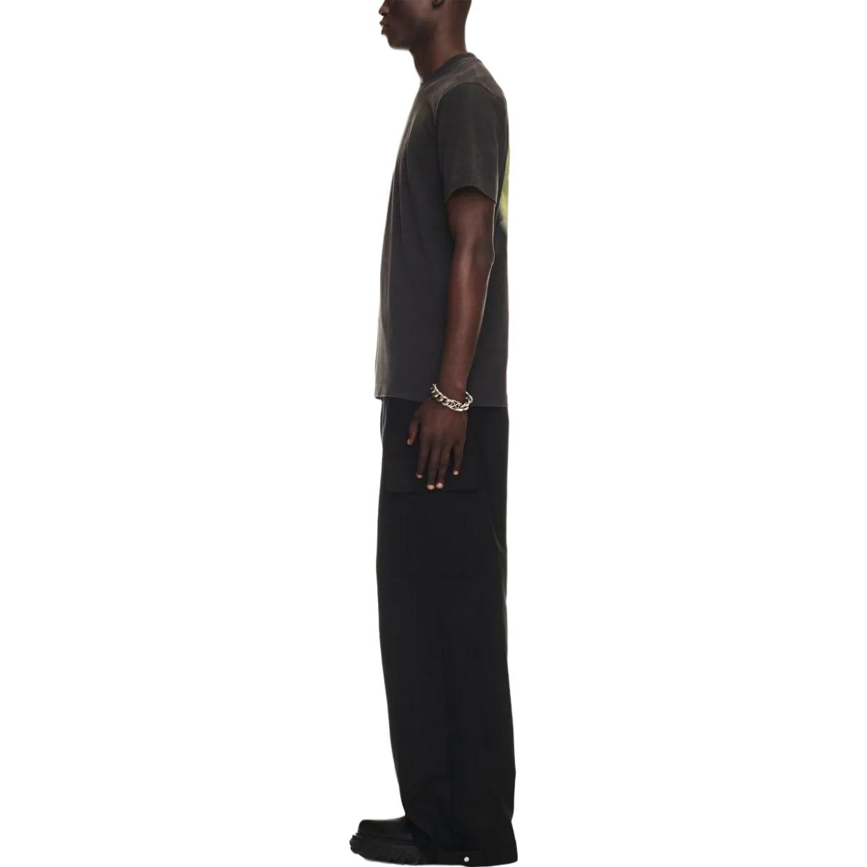 OFF-WHITE FW23 Letter Crewneck Short Sleeve Tee Black (). OMAA027F23JER0111084 圖 5