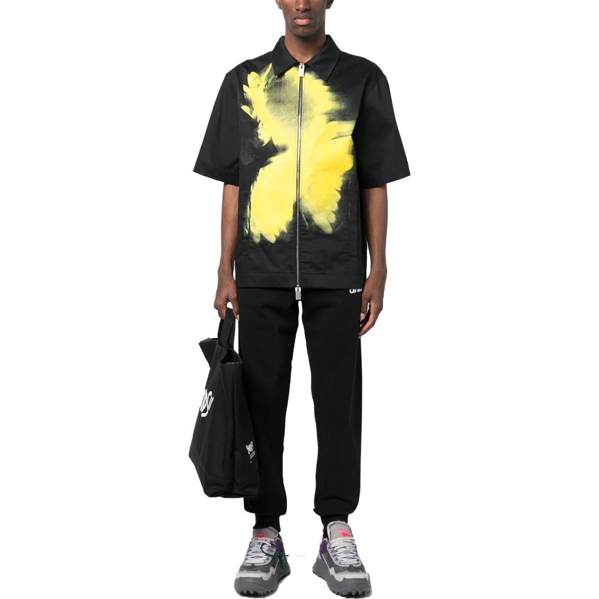 Lookbook OFF-WHITE FW23 Logo Embroidered Casual Sweatpants Black  Regular Fit OMCH033S23FLE0011001