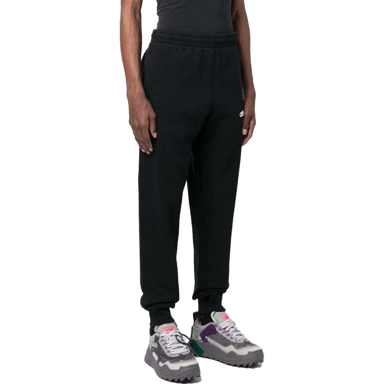 Purchase OFF-WHITE FW23 Logo Embroidered Casual Sweatpants Black  Regular Fit OMCH033S23FLE0011001