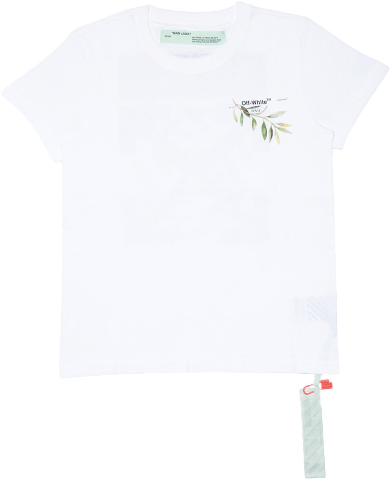 Off-White Gente Roma Graphic Leaf T-Shirt White/Multicolor
