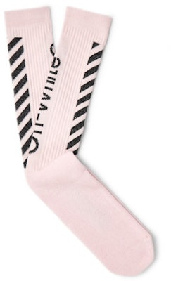 Off-White Glittered Diag Logo Intarsia Stretch Socks (SS19) Pink/Black Buy Off-White Glittered Diag Logo Intarsia Stretch Socks (SS19) Pink/Black