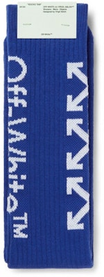 Off-White Glittered Logo Intarsia Stretch Socks (SS19) Blue/White Order Off-White Glittered Logo Intarsia Stretch Socks (SS19) Blue/White