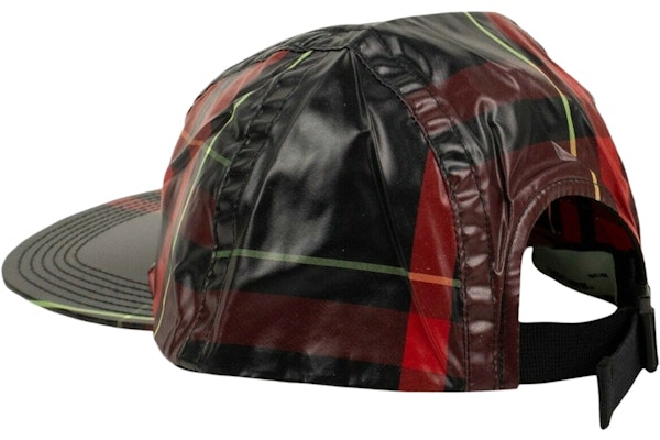 Off-White Glossy Baseball Hat Plaid/Red Order Off-White Glossy Baseball Hat Plaid/Red